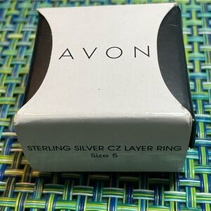 Avon Sterling Silver Ring with CZ Accents